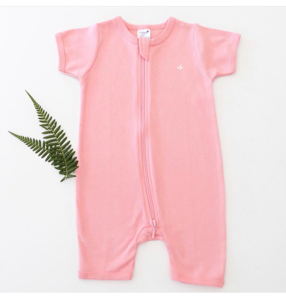 Pink Zip Romper