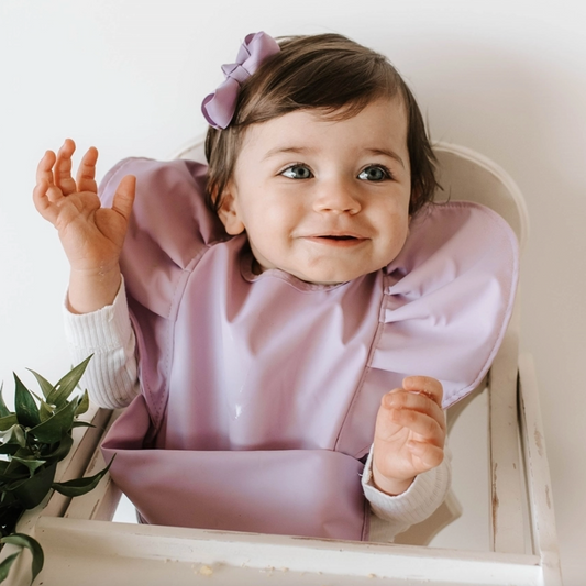 Lavender Snuggle Bib