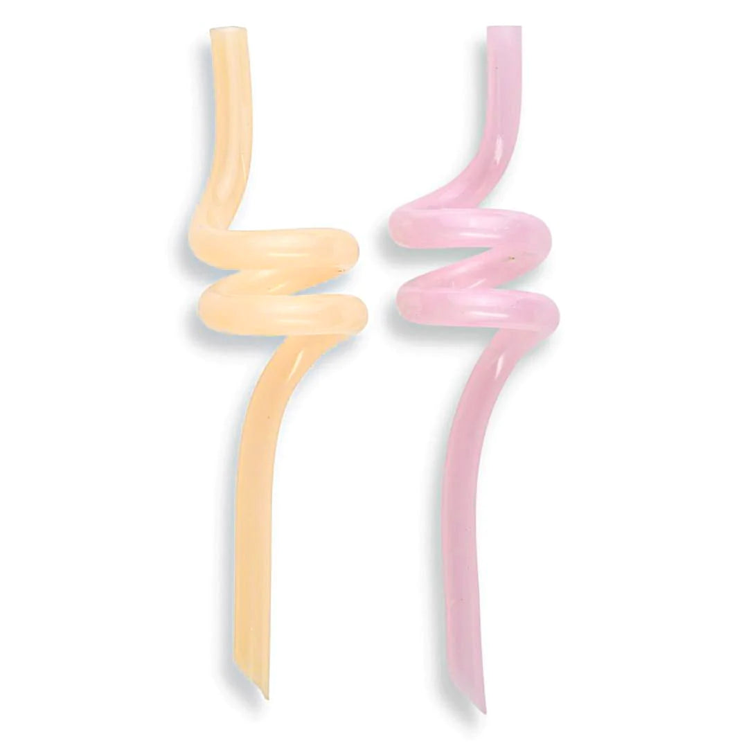 Reusable Curly Silicone Straw