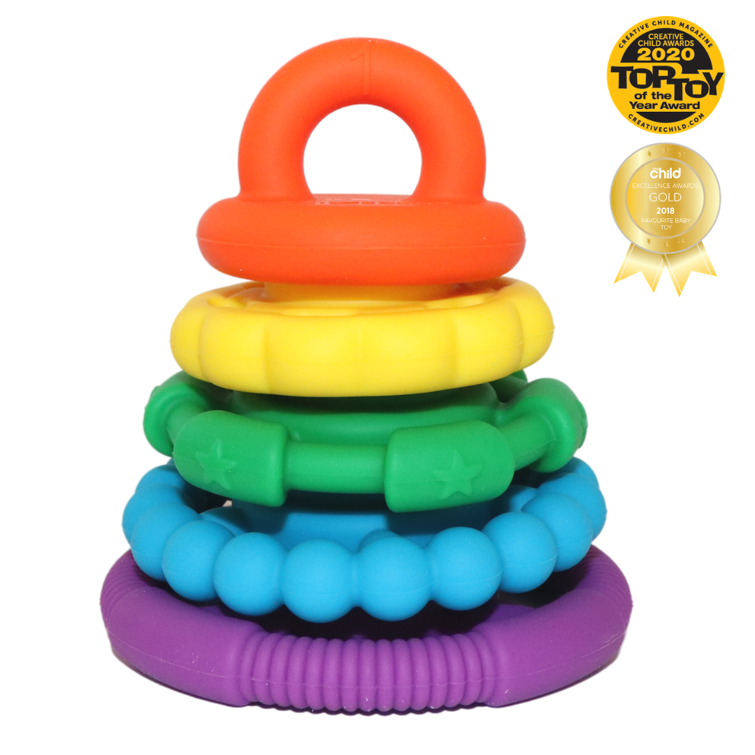 Rainbow Stacker and Teether Toy